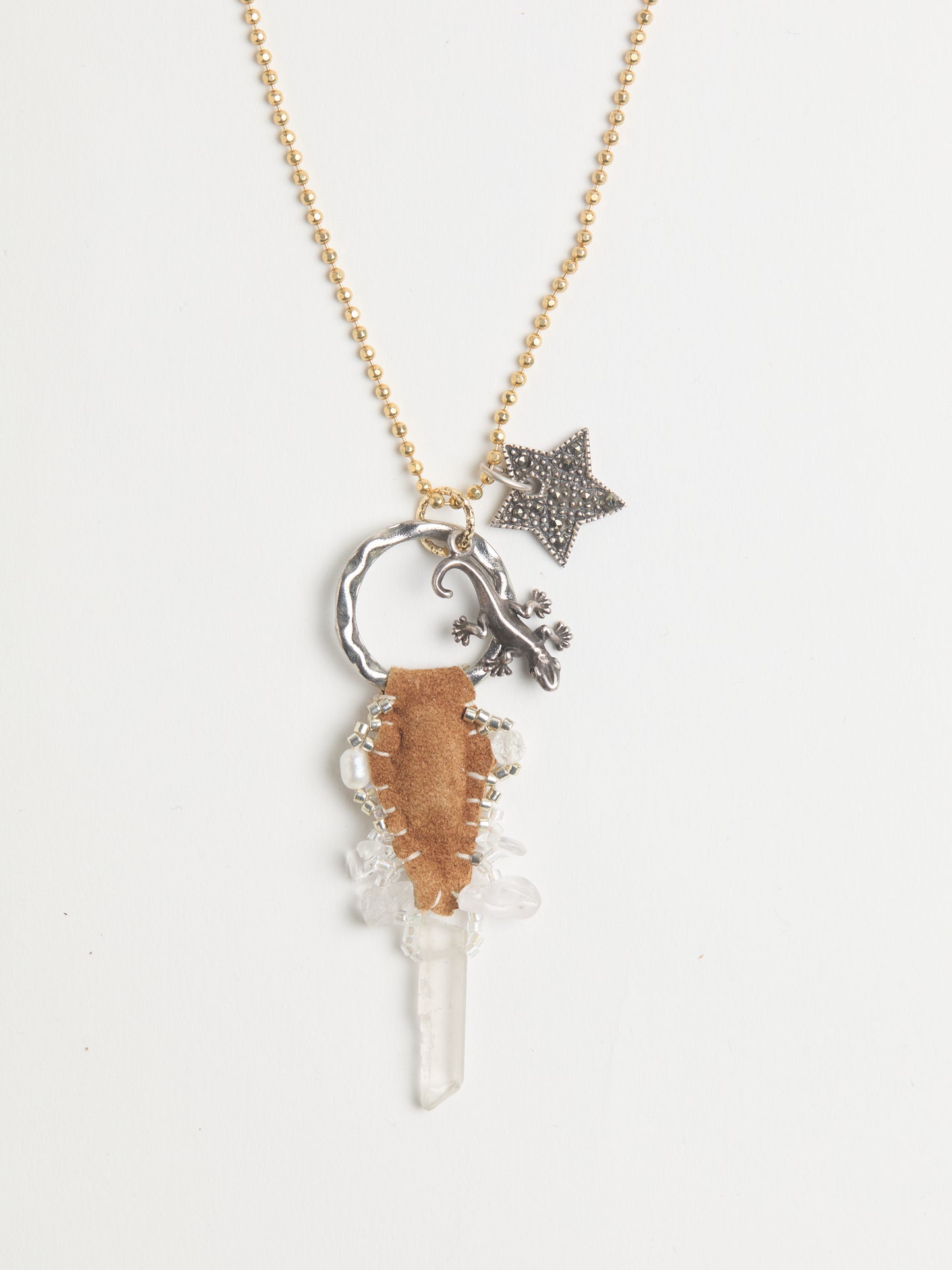 BABY LIZARD NECKLACE.