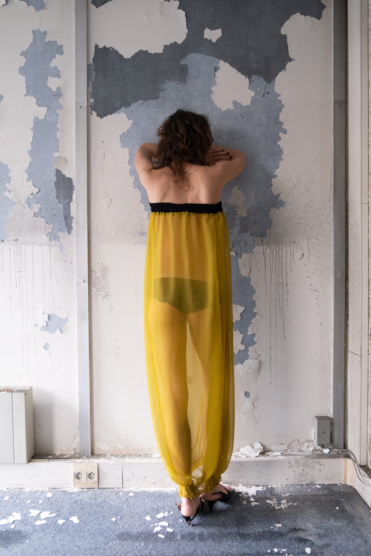 CHIFFON TUBE DRESS