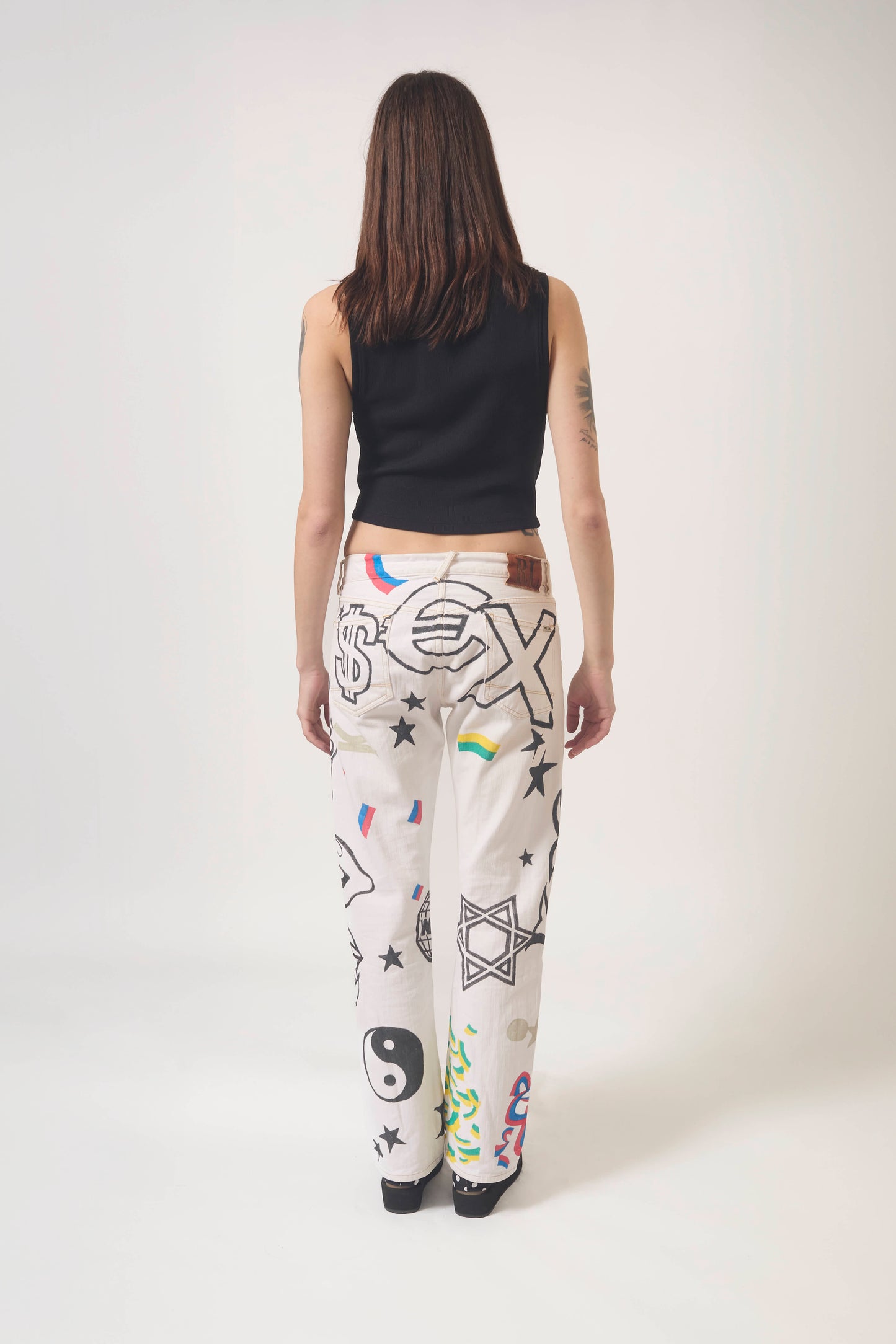 HAND PAINTED JEANS
