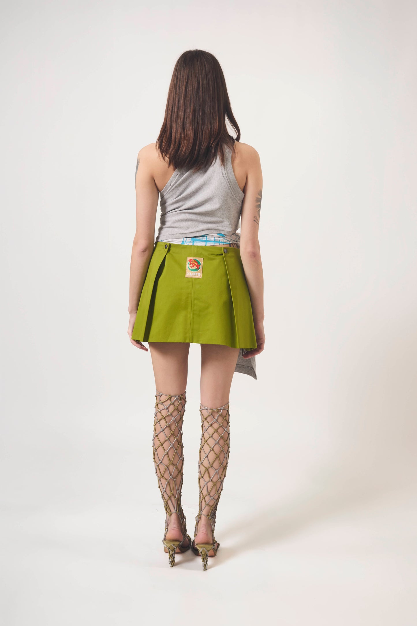 GREY WRAPAROUND TOP
