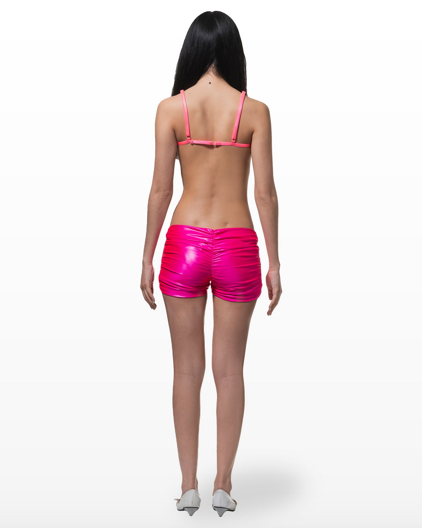 Pink mini shorts