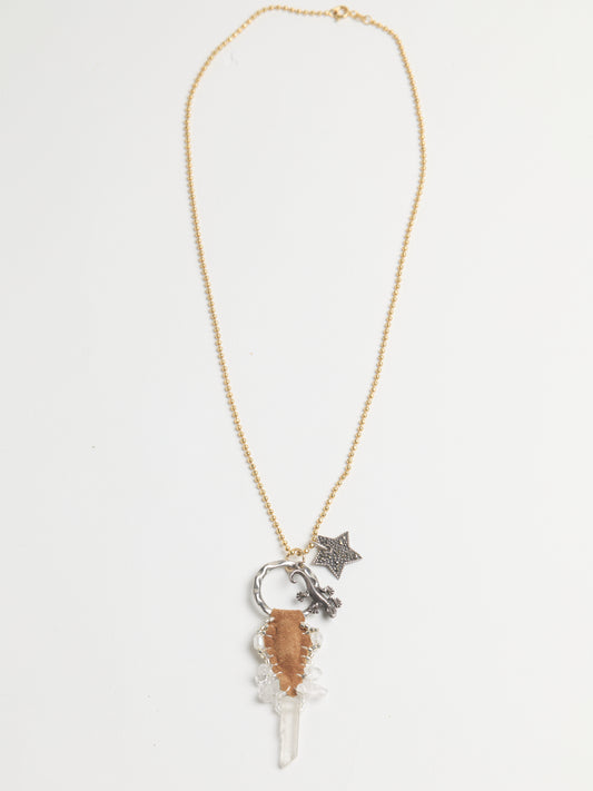 BABY LIZARD NECKLACE.
