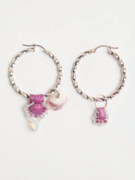 ASYMMETRICAL HOOP EARRINGS