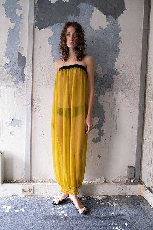 CHIFFON TUBE DRESS