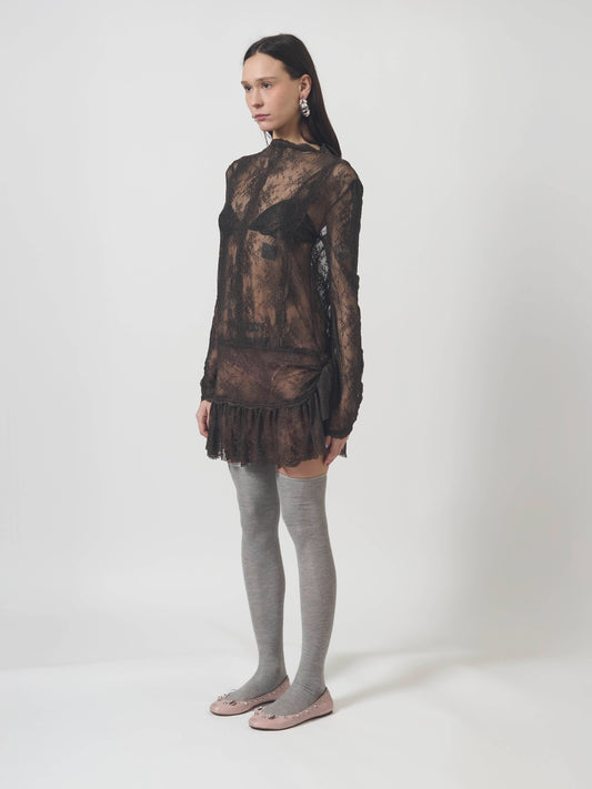 ALISSON DRESS (BROWN)