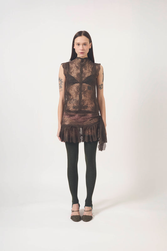 ALISSA DRESS (BROWN)