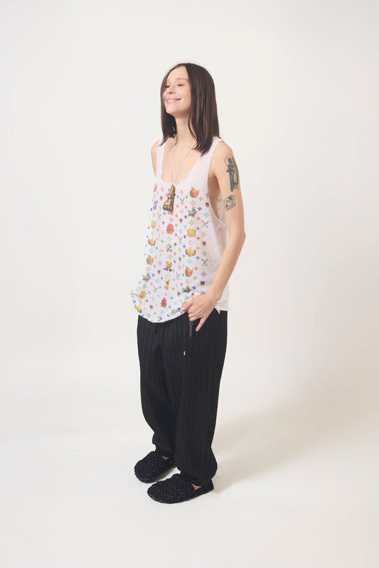 STRIPED TRACK PANTS