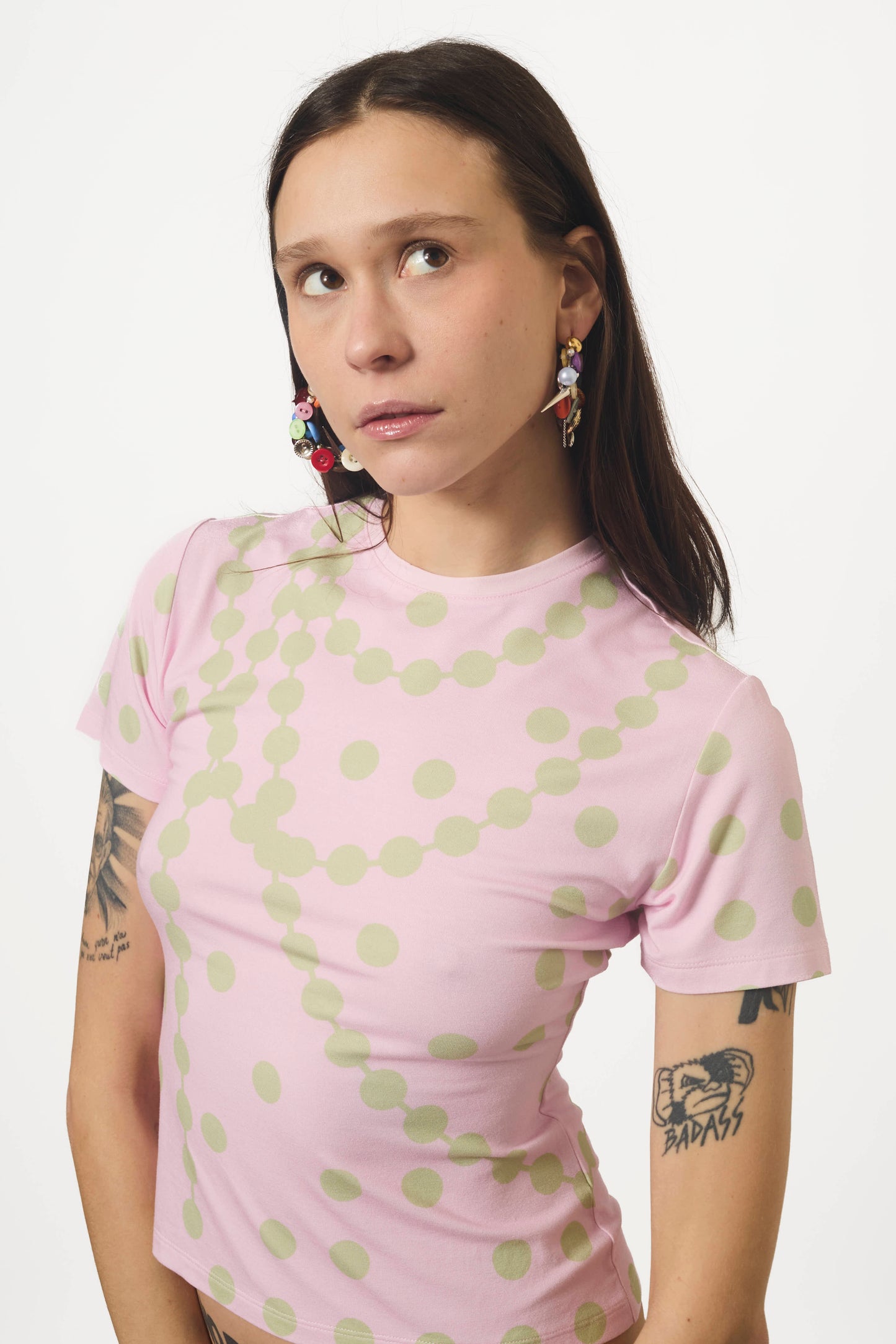 BUTTON EARRINGS