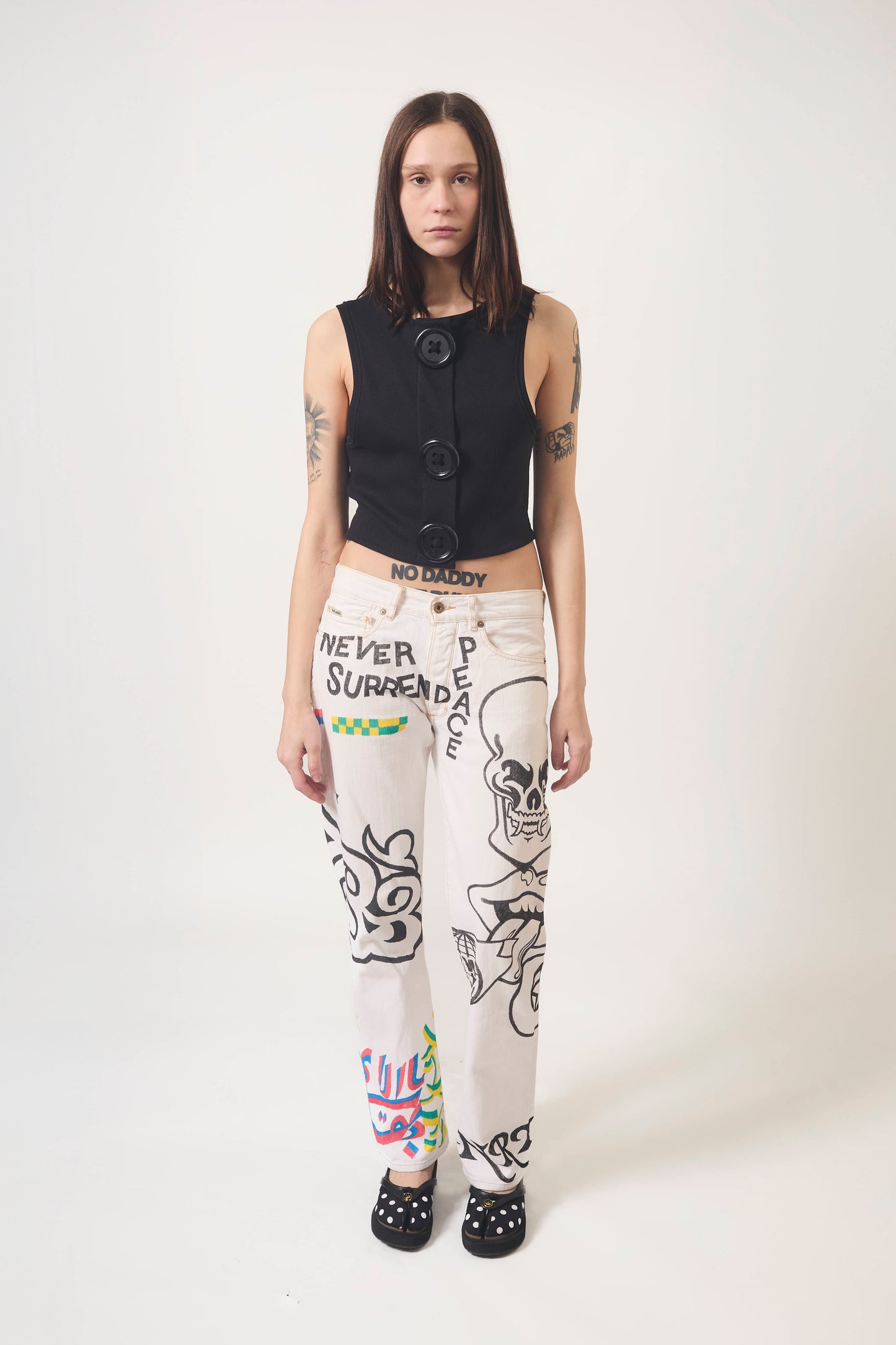 HAND PAINTED JEANS