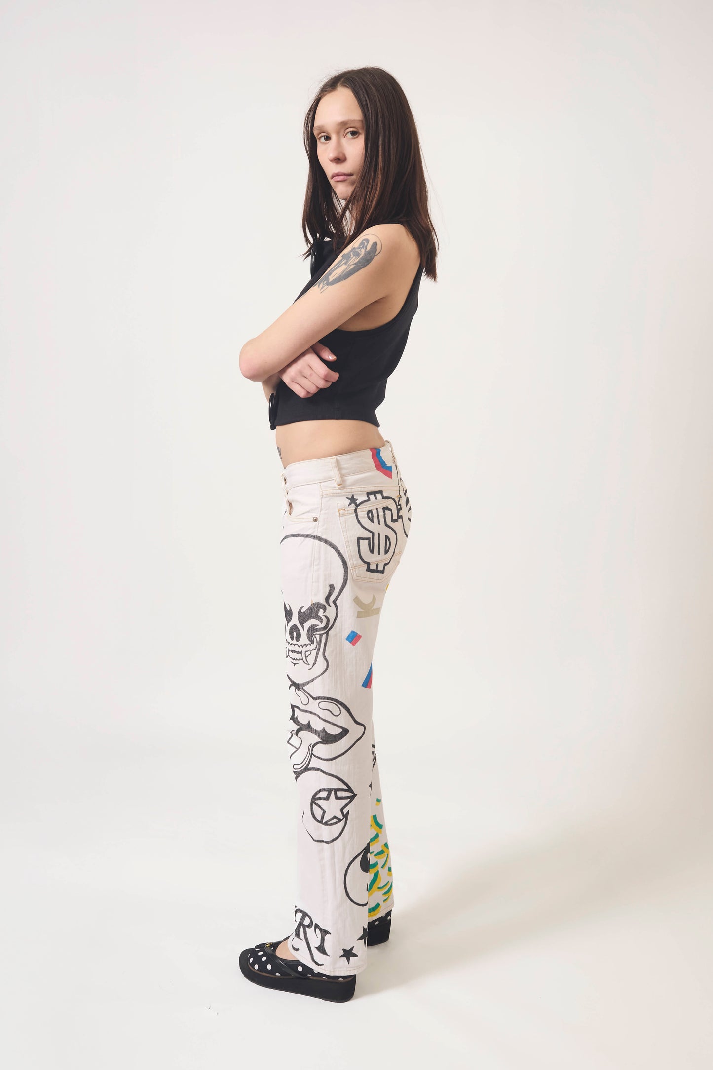 HAND PAINTED JEANS