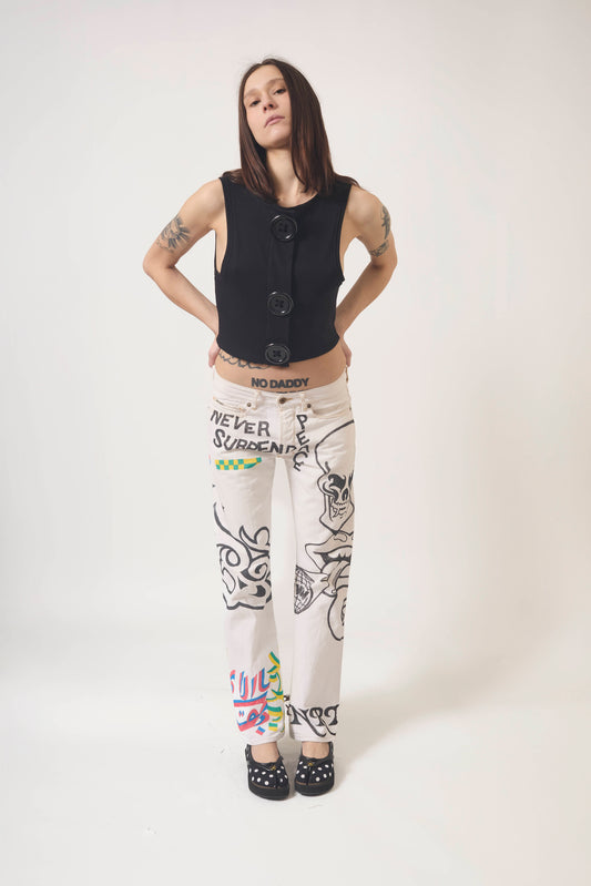 HAND PAINTED JEANS