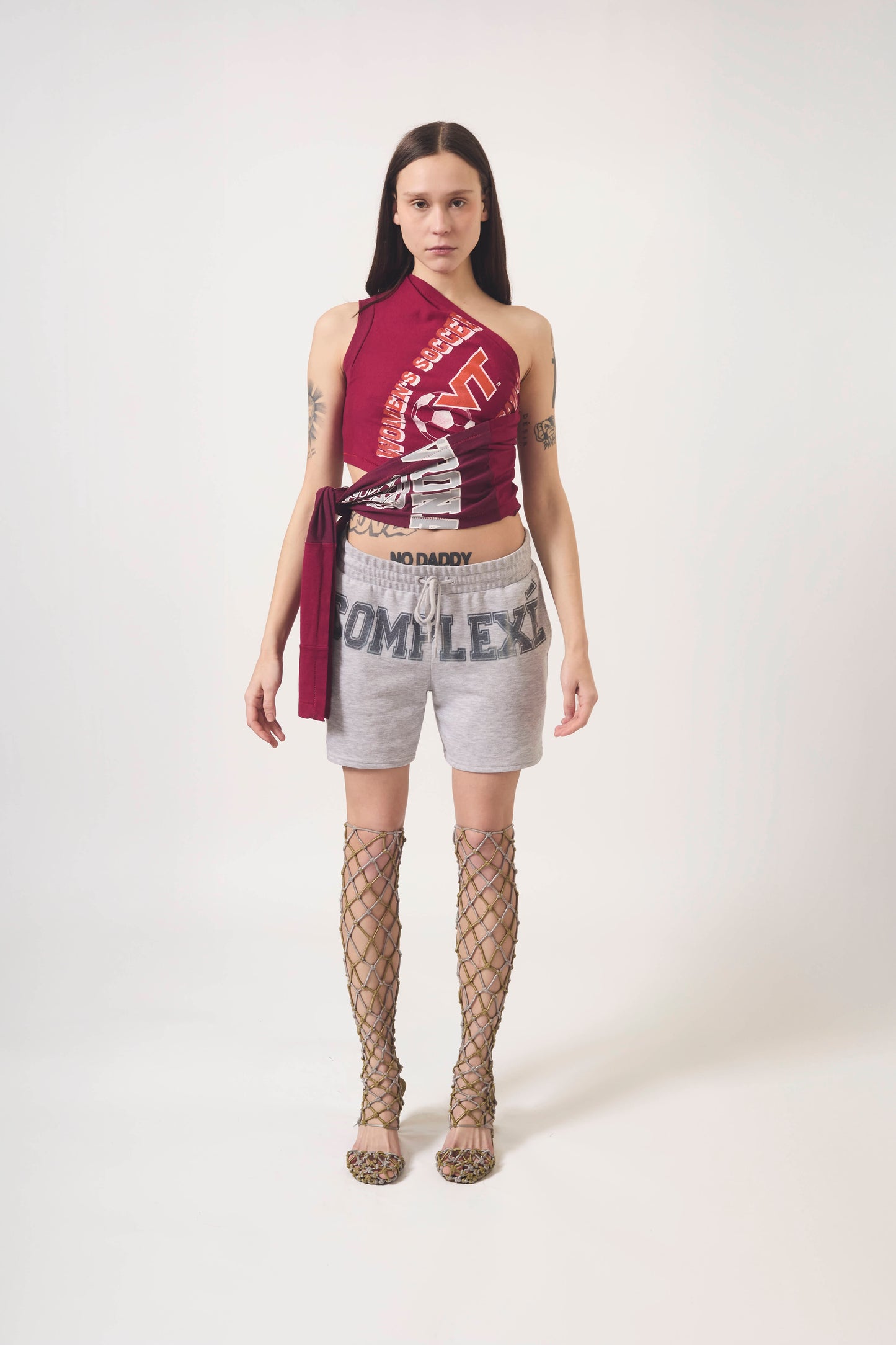 BURGUNDY WRAPAROUND TOP