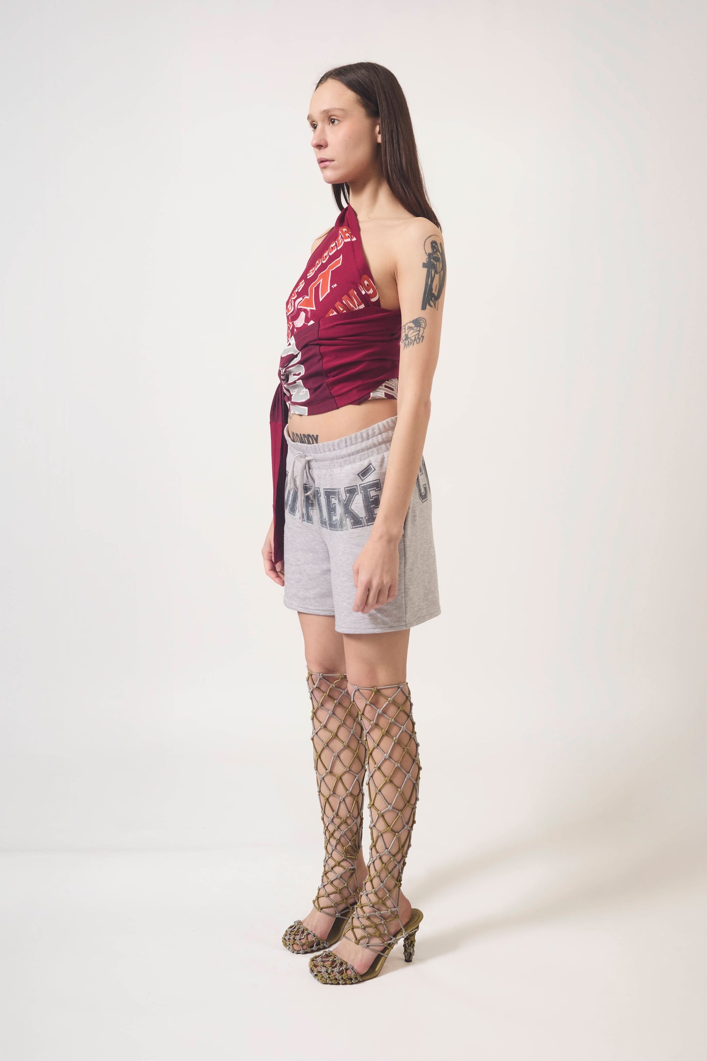 BURGUNDY WRAPAROUND TOP