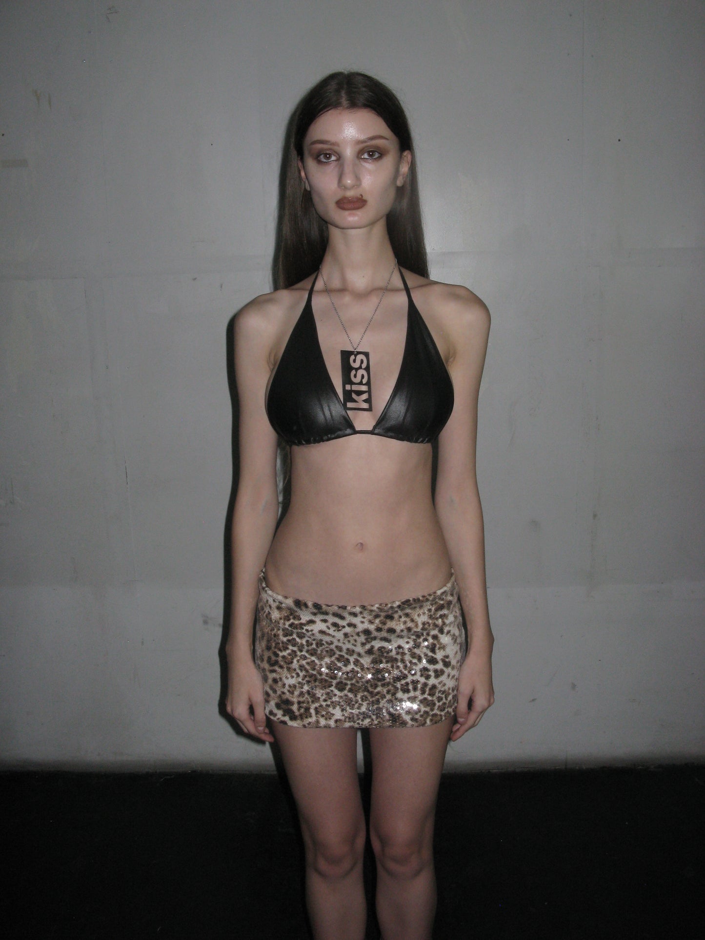 Leopard mini skirt