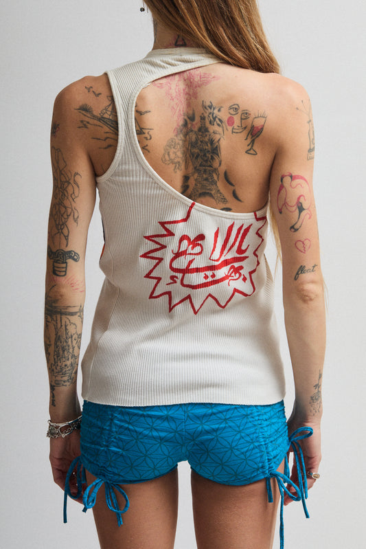 HAND PAINTED HELMUT LANG TANK TOP