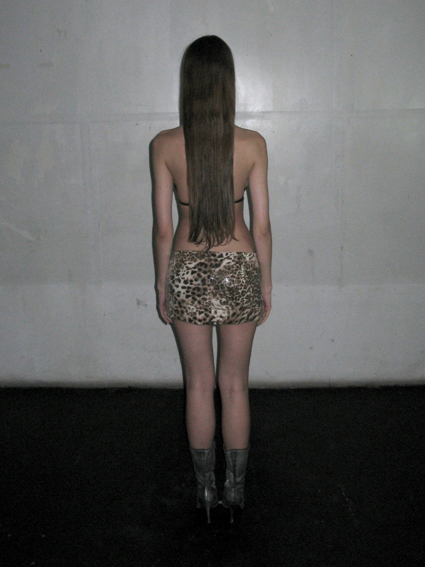 Leopard mini skirt