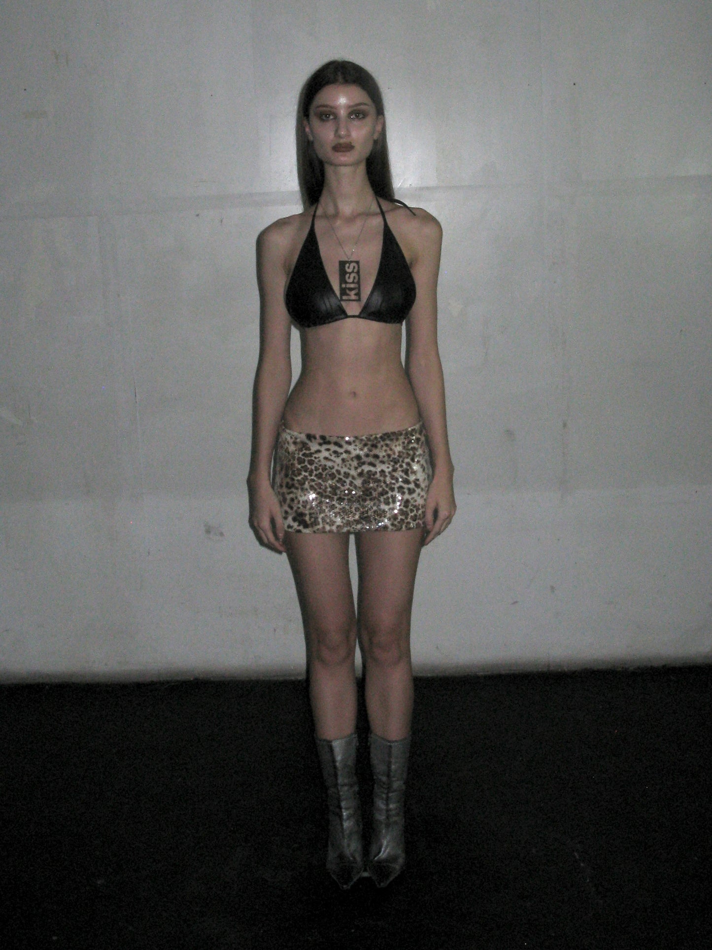 Leopard mini skirt