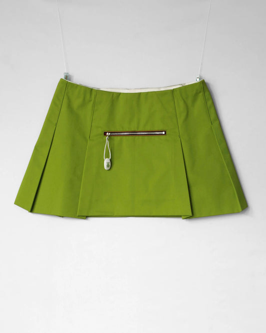 GREEN MINI SKIRT